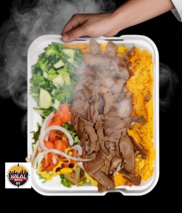 lamb over rice platter lamb over rice platter